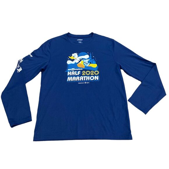 runDisney 2020 WDW Half Marathon Race Long Sleeve Shirt, Donald Duck, Size Small - Picture 10 of 10